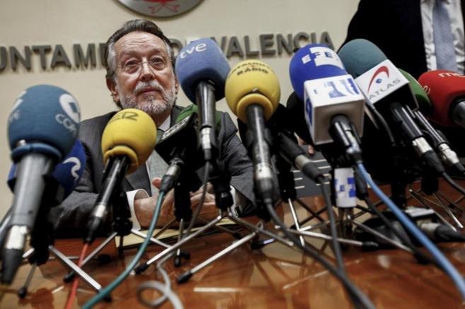 El vicealcalde de Valencia, Alfonso Grau, en rueda de prensa.