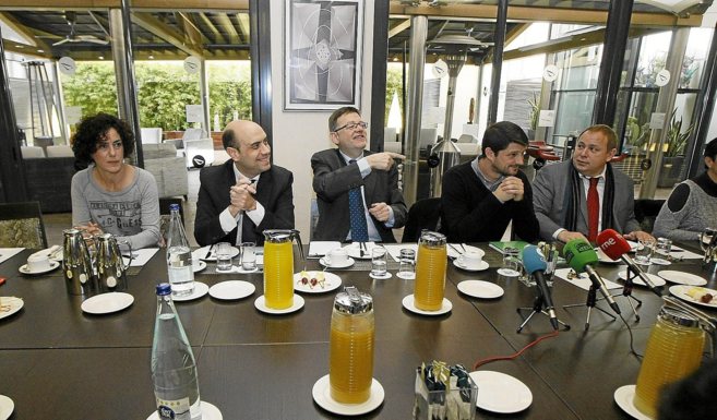 Gabriel Echvarri, Ximo Puig, David Cerdn y Jos Manuel Orengo,...