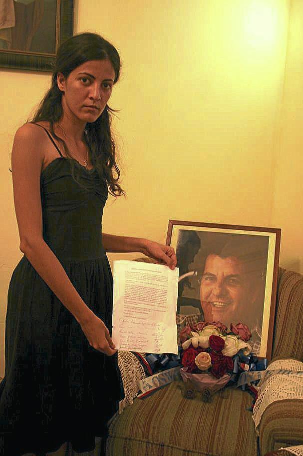 Rosa María, hija del difunto opositor cubano Oswaldo Payá.