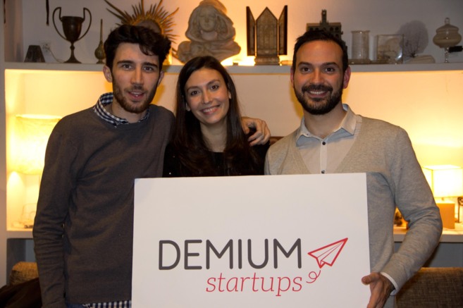 Jorge Dobn, Elisa Gmez e Ismael Tejn, equipo de Demium Startups.