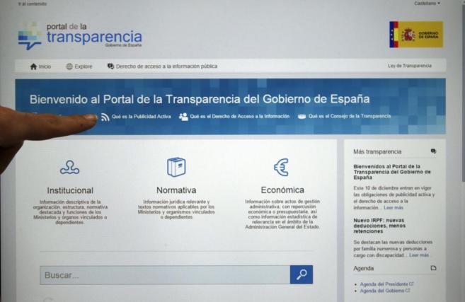El Portal de la Transparencia, en funcionamiento desde el 10 de...