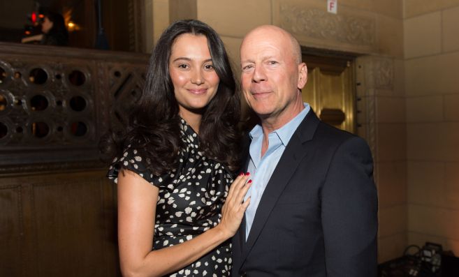 Bruce Willis y su esposa.