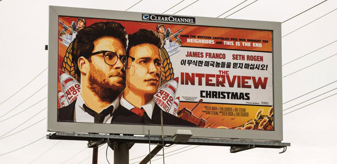 Cartel publicitario de la pelcula 'The Interview'