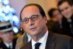 El presidente francs, Franois Hollande, responde a los periodistas...