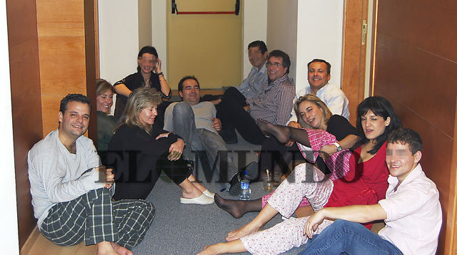 La 'fiesta de pijamas' que compartieron Castedo (y algunos de sus...