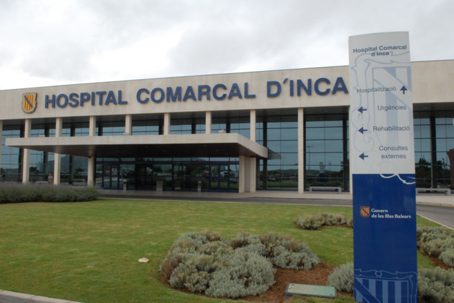 Fachada del Hospital Comarcal de Inca.