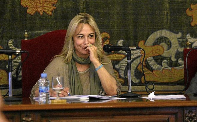 Sonia Castedo durante el ltimo pleno que presidi, el pasado 22 de...