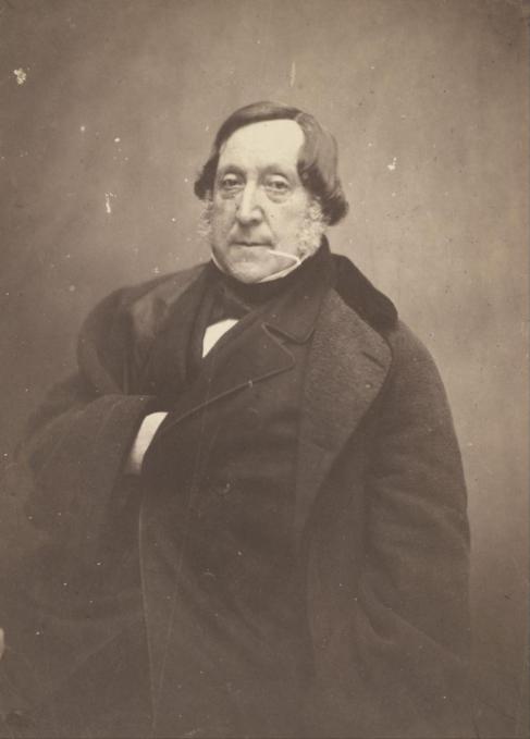 Gioacchino Rossini, fotografiado por Gaspard Flix Tournachon cuando...