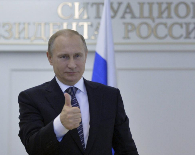 El presidente ruso, Vladimir Putin, durante un acto en la regin de...