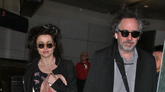 Helena Bonham-Carter y su ya ex marido, Tim Burton.