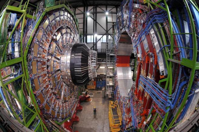 Vista de uno de los detectores del Gran Colisionador de Hadrones...