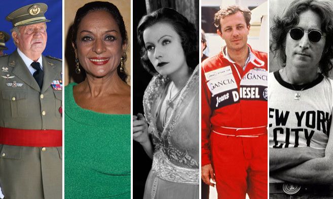 Don Juan Carlos, Lola Flores, Greta Garbo, Stfano Casiraghi y John...