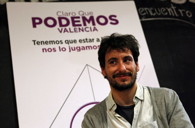 El nuevo secretario general de Podemos en Valencia ciudad, Jaime...