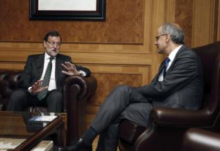 Rajoy, y su homlogo andorrano, Antoni Mart