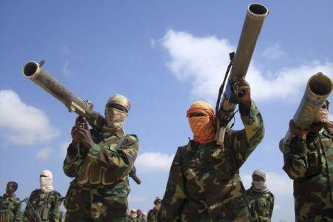 Miembros de la organizacin terrorista Al Shabab en Mogadiscio.