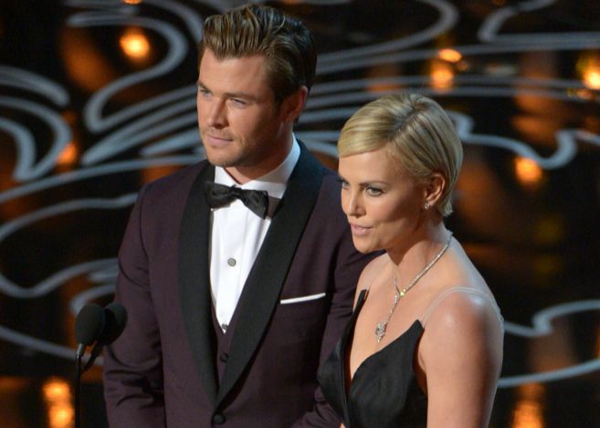 Chris Hemsworth y Charlize Theron, en la pasada edicin de los Oscar.