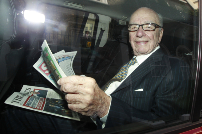 El magnate y dueo de News Corporation, Rupert Murdoch, en Londres.