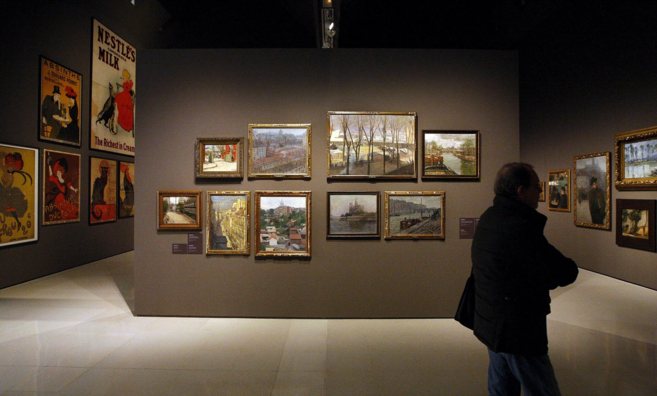 Vista de la sala dedicada a los modernistas en Pars, en el Museu...