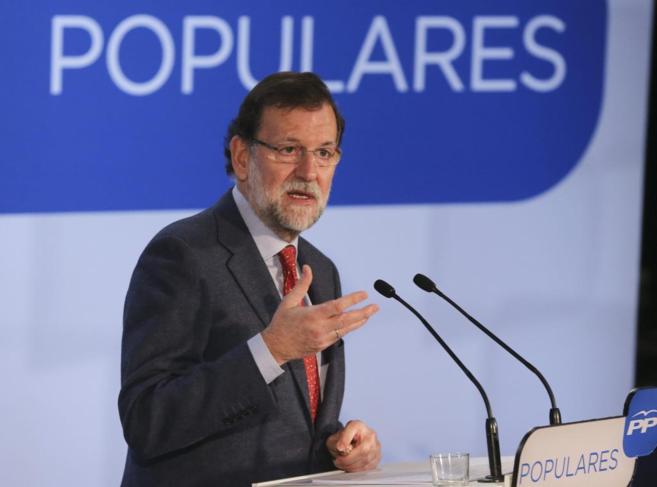 Mariano Rajoy, durante su intervencin en la clausura de las jornadas...