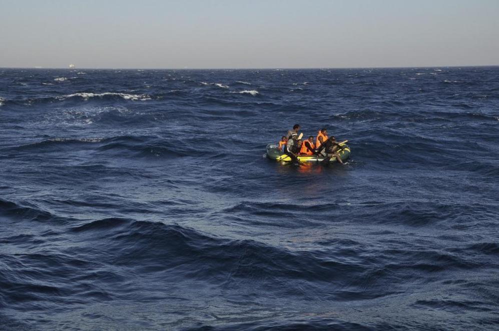 Varios inmigrantes rescatados por Salvamento Martimo en el Estrecho...
