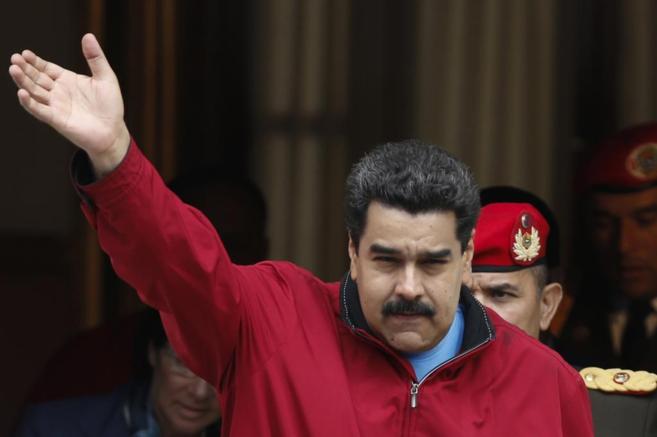 Nicols Maduro durante su comparecencia.