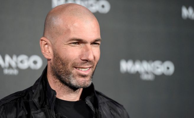 Zidane, en la presentacin como imagen de una firma de moda.