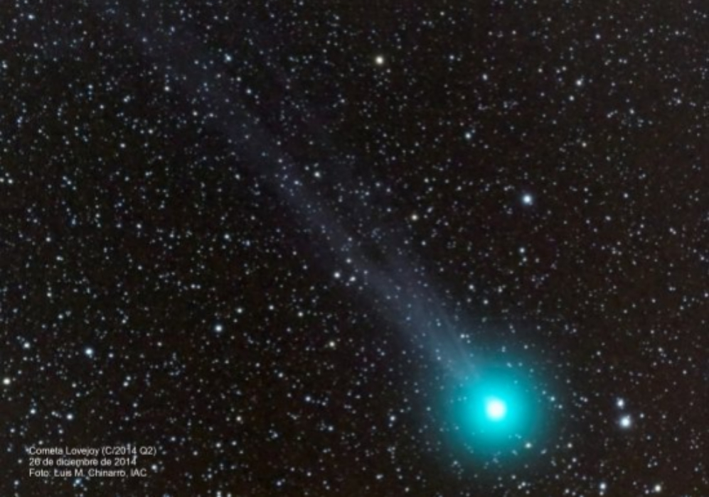 Cometa Lovejoy, la noche del 26 de diciembre de 2014.