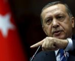El presidente turco, Recep Tayyip Erdogan, durante una comparecencia...