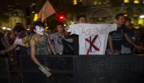 Protestas tras la muerte de Nisman.