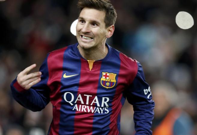 Messi, tras anotar su gol.