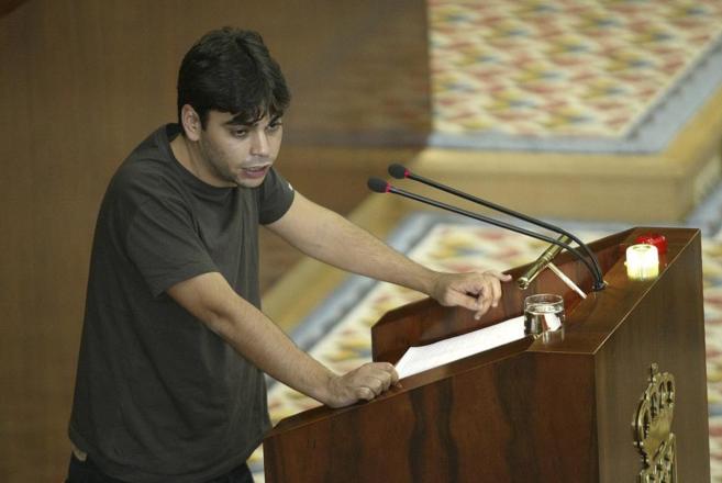 Jorge Garca Castao en una intervencin en la Asamblea de Madrid.