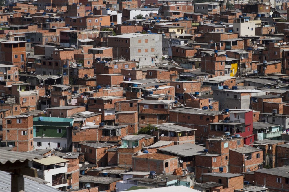 Imagen de un grupo de viviendas de la segunda favela ms grande de...