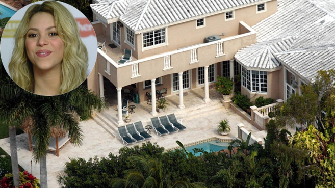 Imagen de la mansin de Shakira en Miami.
