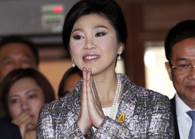 Yingluck Shinawatra, este viernes en la Asamblea Nacional Legislativa.