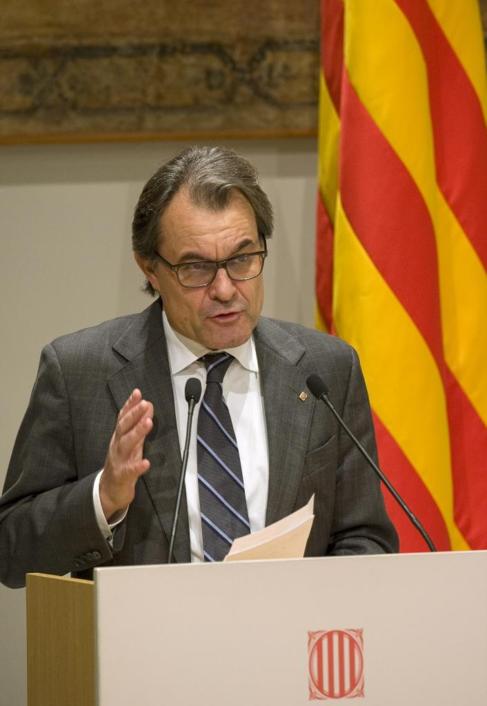 El Presidente de la Generalitat, Artur Mas