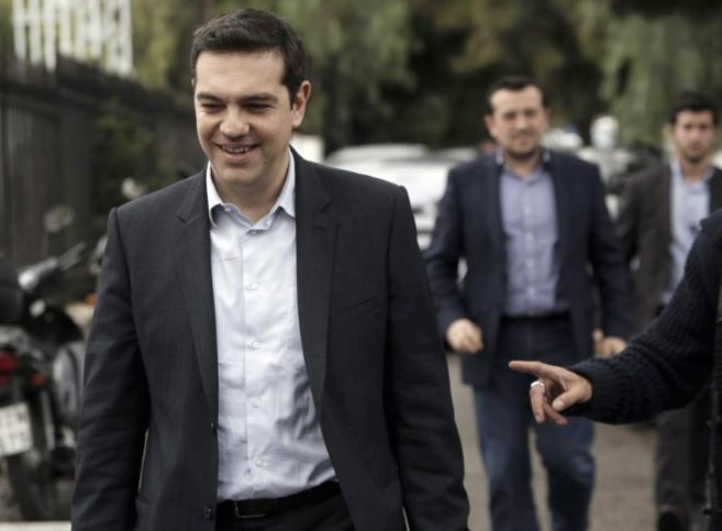 Alexis Tsipras, lder de la coalicin radical Syriza.