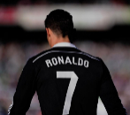 Real Madrid's Portuguese forward Cristiano Ronaldo walks during...