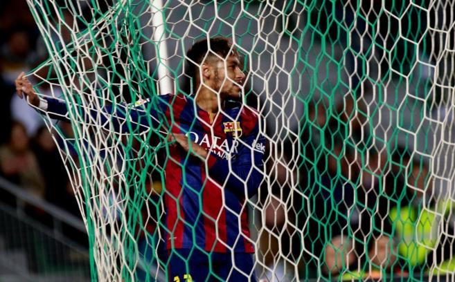 Neymar, durante el ltimo partido de Liga del Barcelona.