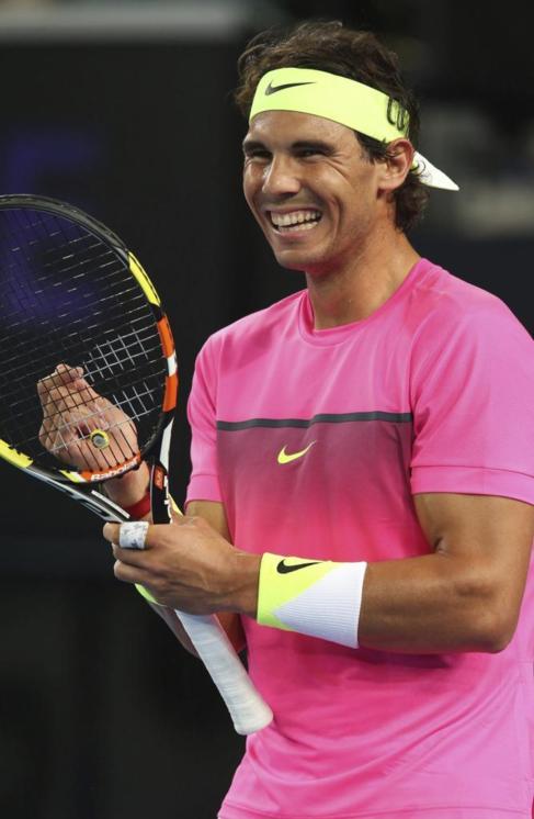 Rafael Nadal, durante un partido en el Open de Australia