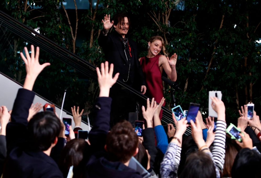 Johnny Depp y su prometida, Amber Heard, han llegado a Tokio para...