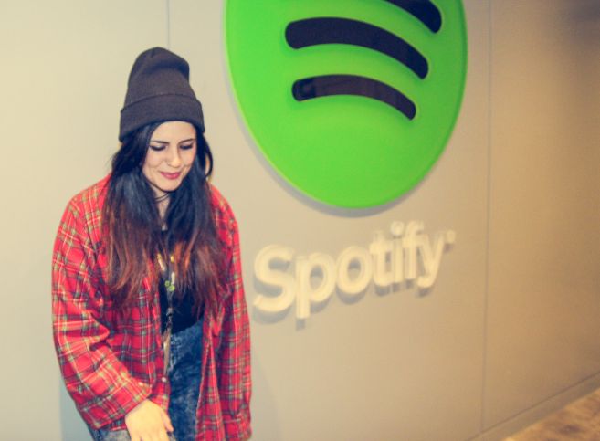 Rocío Guerrero, en la oficina de Spotify en Nueva York.