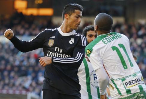 Cristiano Ronaldo, durante el partido ante el Crdoba.