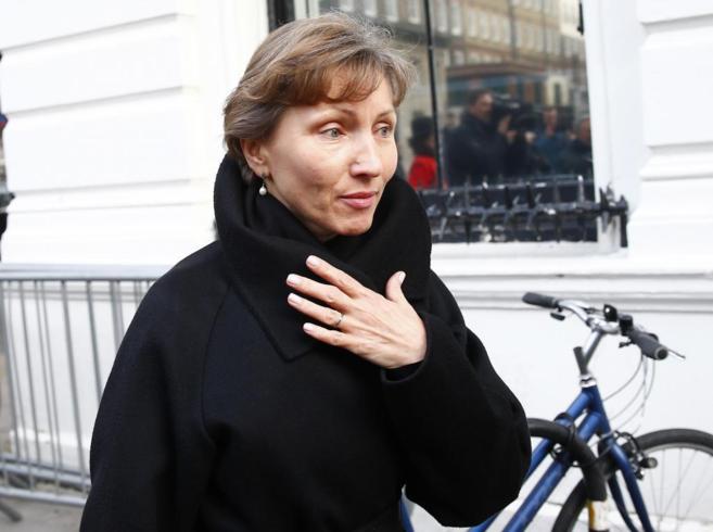 La viuda del ex espa del KGB, Marina Litvinenko, llega al Alto...