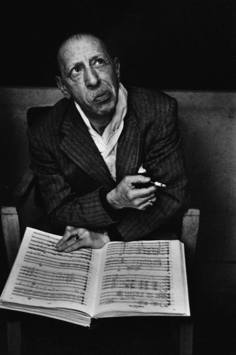 Igor Stravinsky, en EEUU.