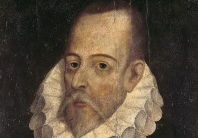 Supuesto retrato del escritorMiguel de Cervantes atribuido a Juan de...
