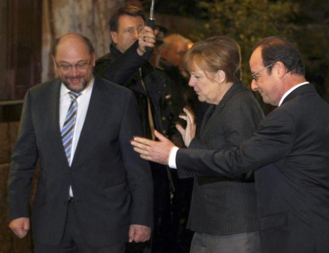 Angela Merkel en una imagen antes de la reciente cena con  Hollande...
