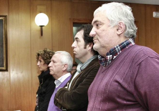 Bernat Coll y tres concejales de Lloseta en los Juzgados de Palma.