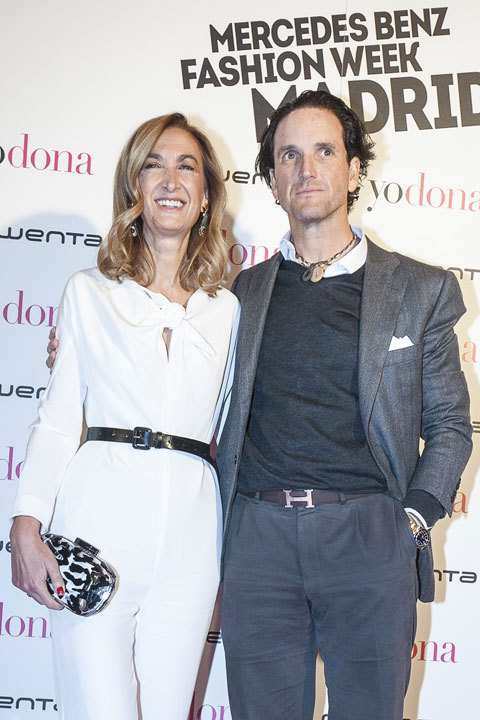 Marta Michel con Eduardo Petrossi, del Grupo Mahou-San Miguel.