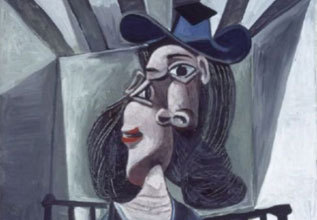 'Femme au chapeau assise dans un fauteuil' de Picasso