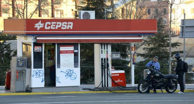 Una gasolinera de Cepsa en Madrid